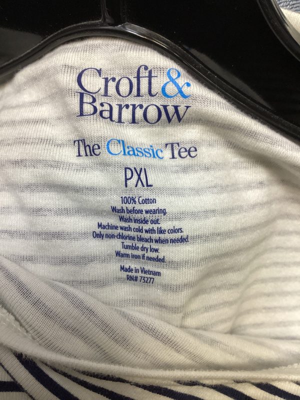 Top Long Sleeve By Croft And Barrow In Striped Pattern, Size: Xl Online now - Image 3
