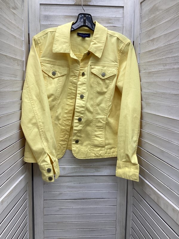 Jacket Denim By Charter Club In Yellow, Size: M Online Hot Sale