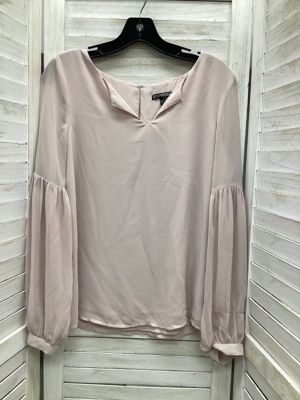 Top Long Sleeve By Express In Pink, Size: S Hot on Sale