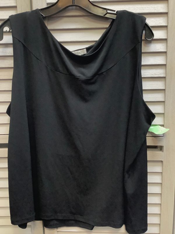 Black Top Sleeveless Basic Dressbarn, Size 2x Discount