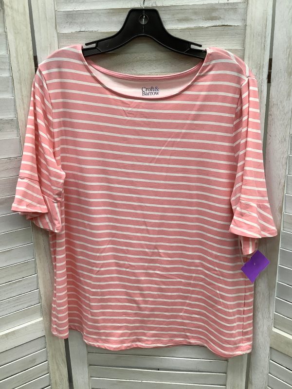 Top Short Sleeve By Croft And Barrow  Size: L on Sale