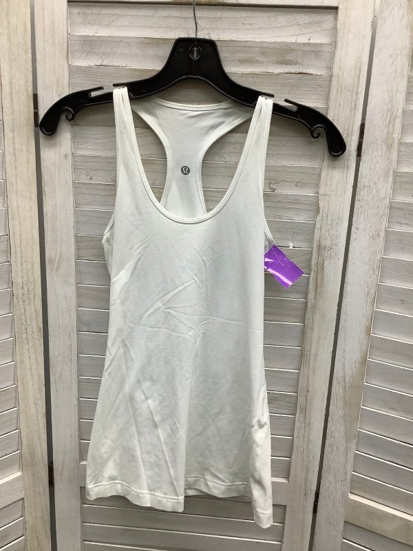 White Athletic Tank Top Lululemon, Size 4 For Discount