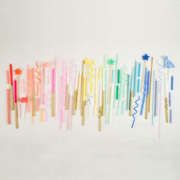 Super Skinny Gold Candles (x 36) Cheap - Image 2