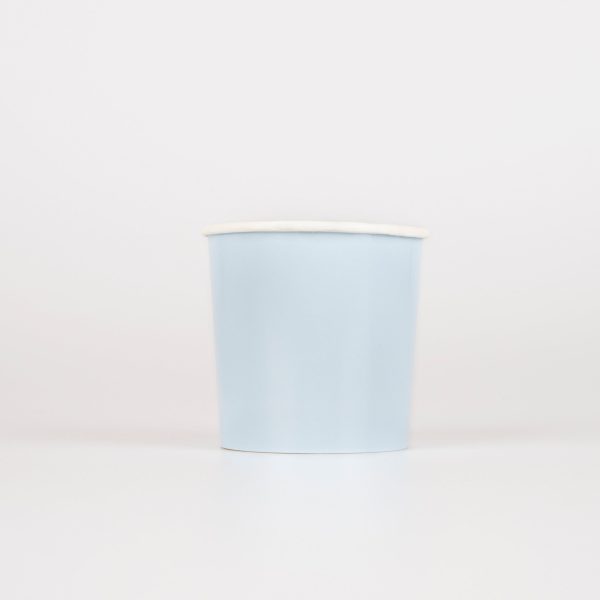 Summer Sky Blue Tumbler Cups (x 8) Supply