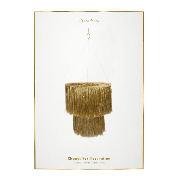Gold Tinsel Chandelier Fashion - Image 4