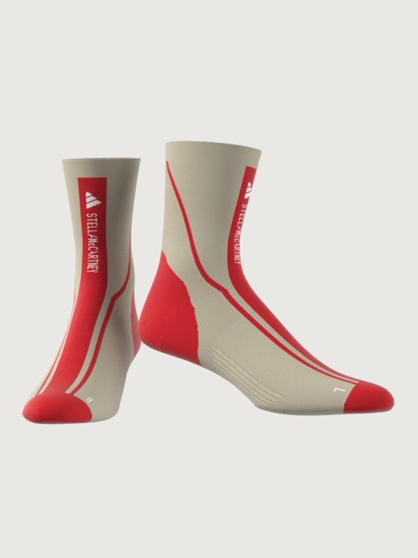 aSMC Crew Socks - Desert Sand-Smc Active Red White Hot on Sale - Image 3